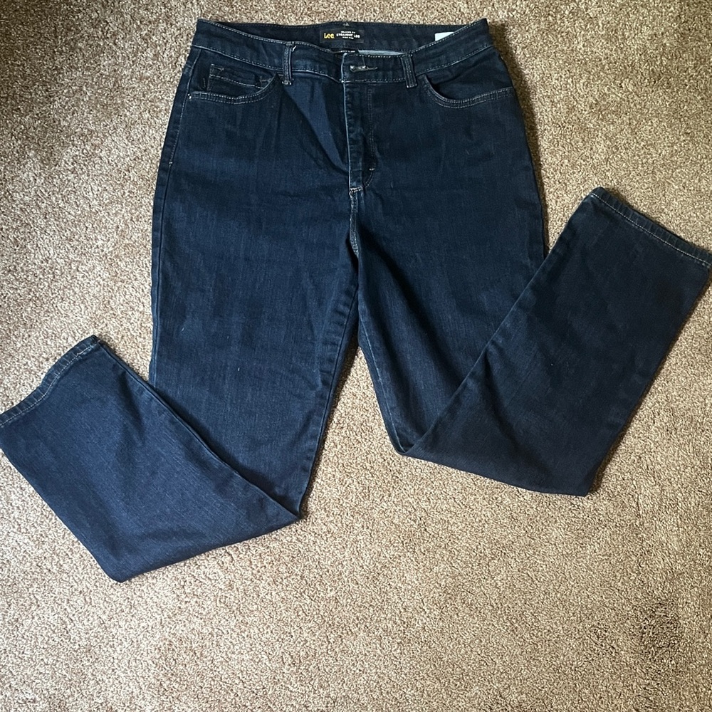 Lee Women's Deep Indigo Straight Leg Jeans